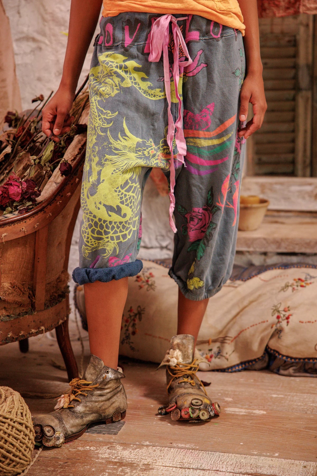 Puff Puff Rainbow Cali Sweat Shorts