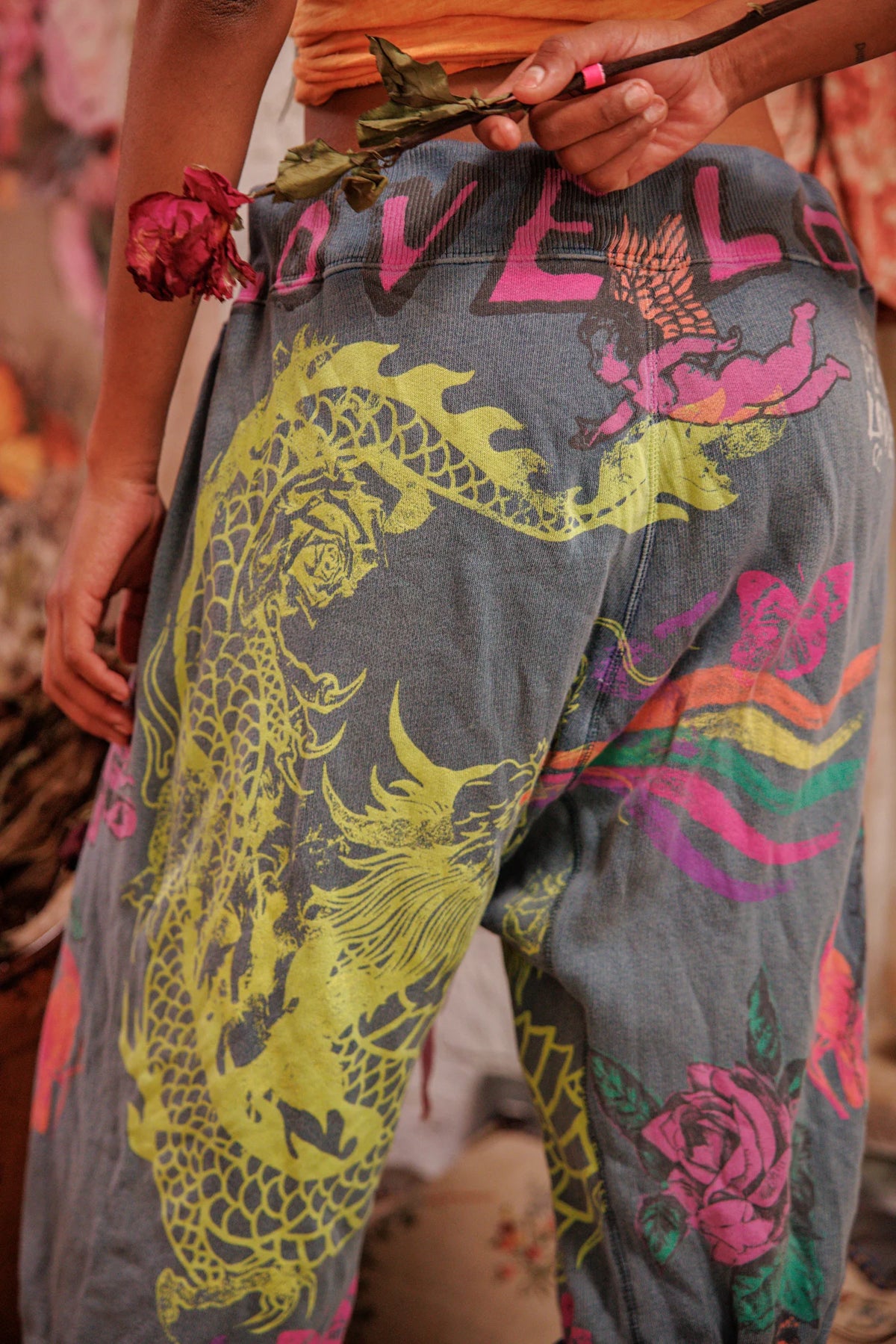 Puff Puff Rainbow Cali Sweat Shorts