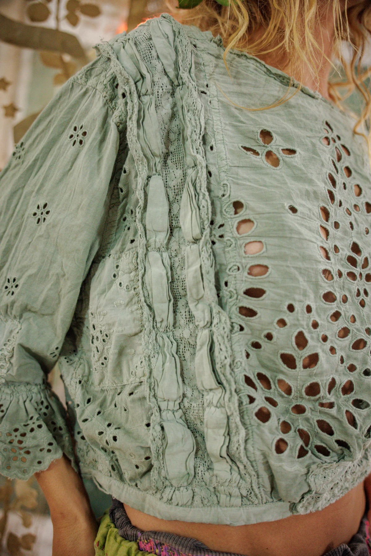 Eyelet Pinny Blouse