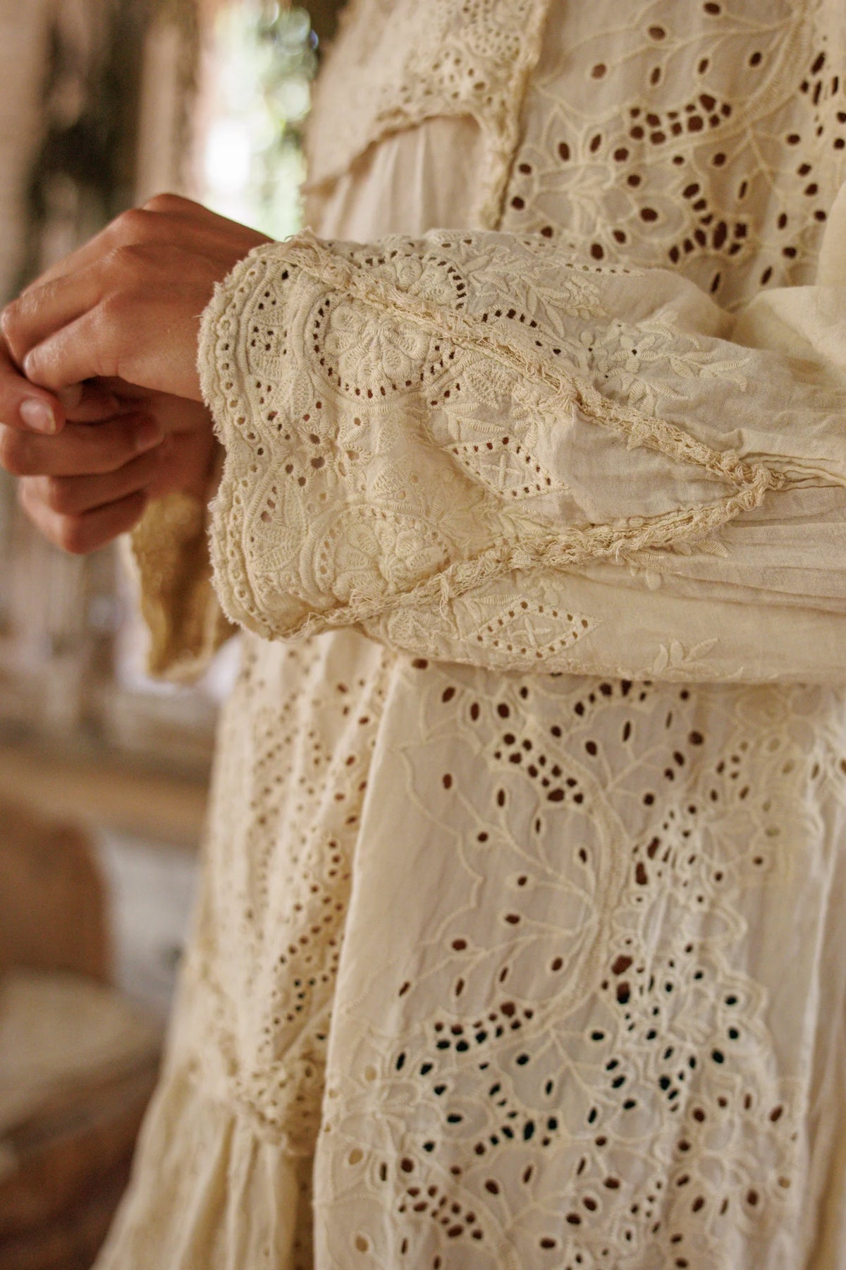 Eyelet Patchwork Helenia Dress
