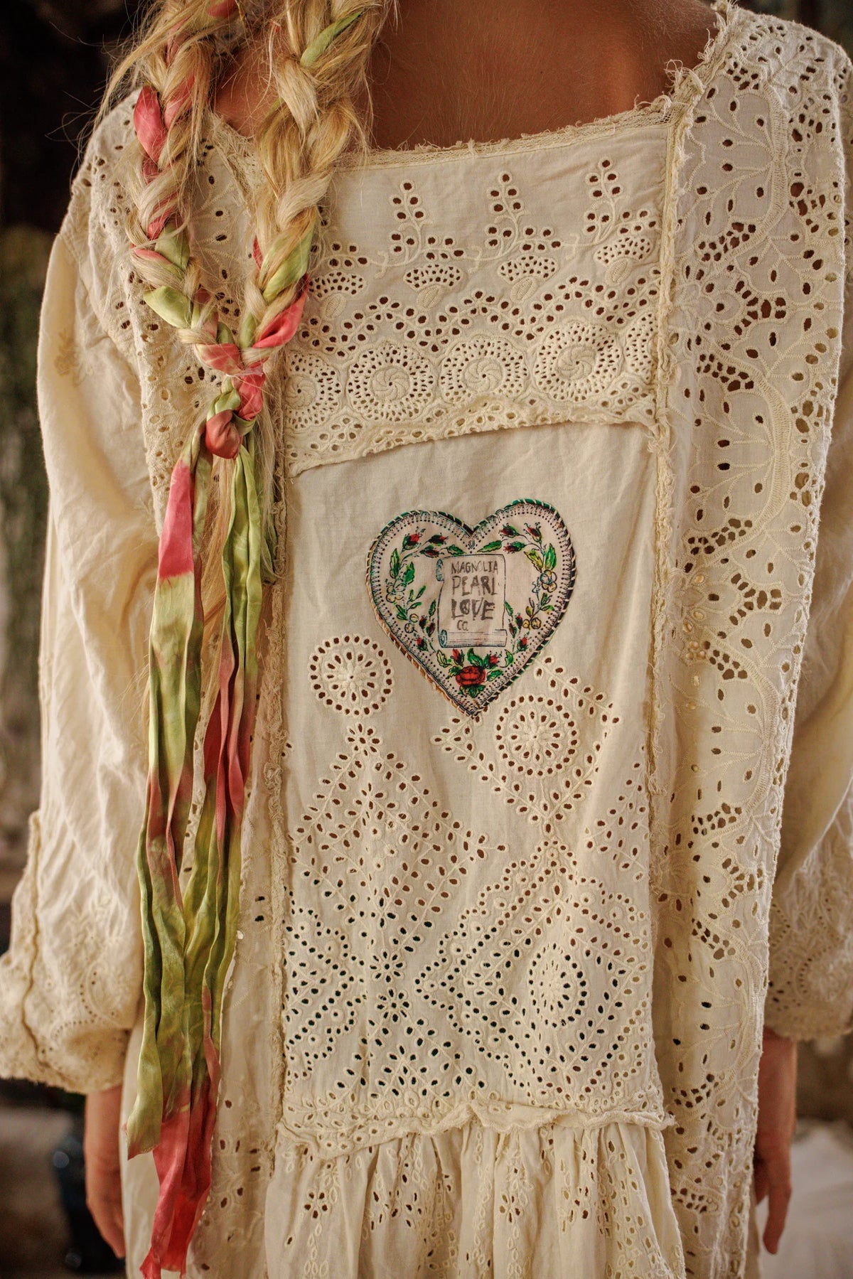 Eyelet Patchwork Helenia Dress