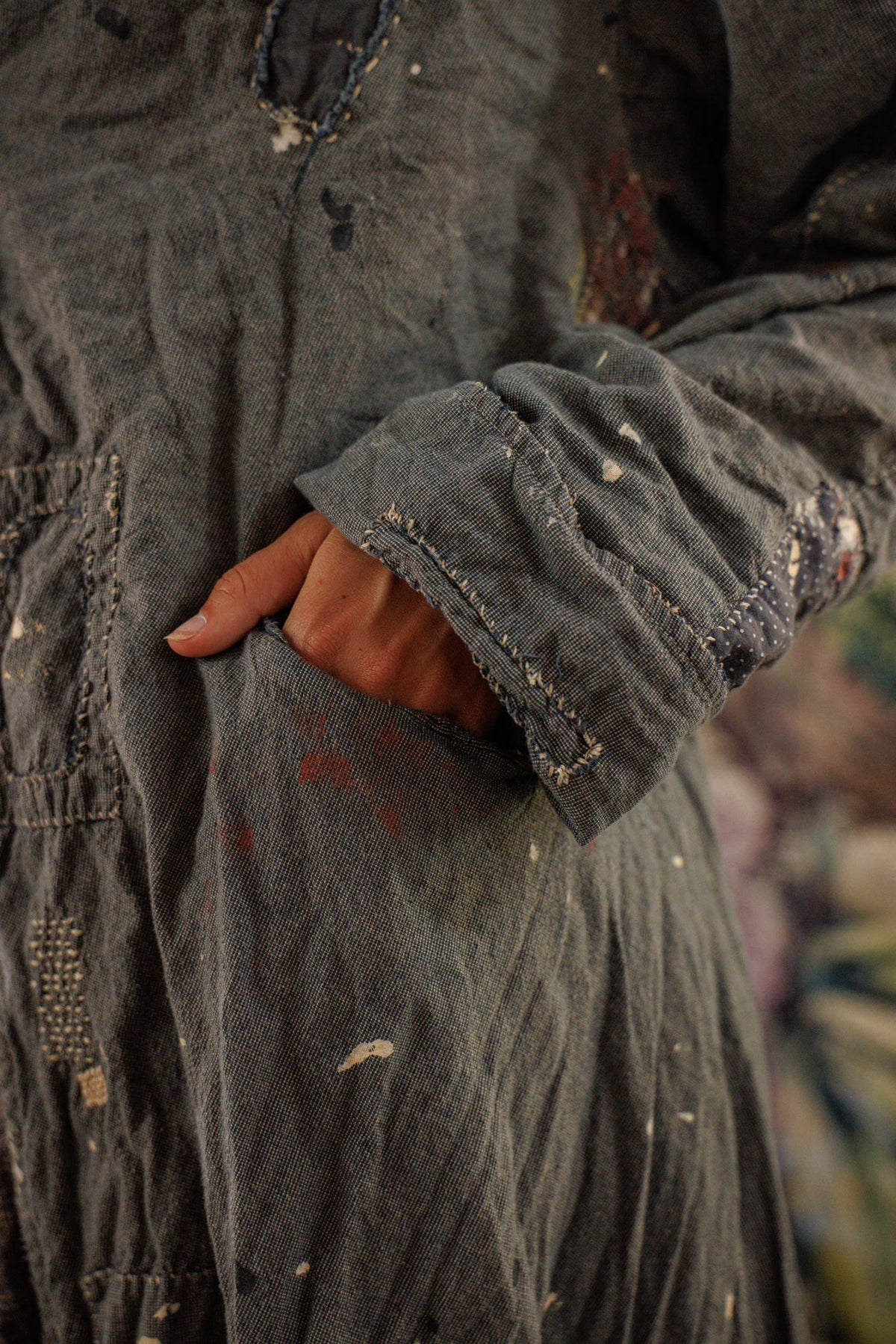 Leni Coat with Paint