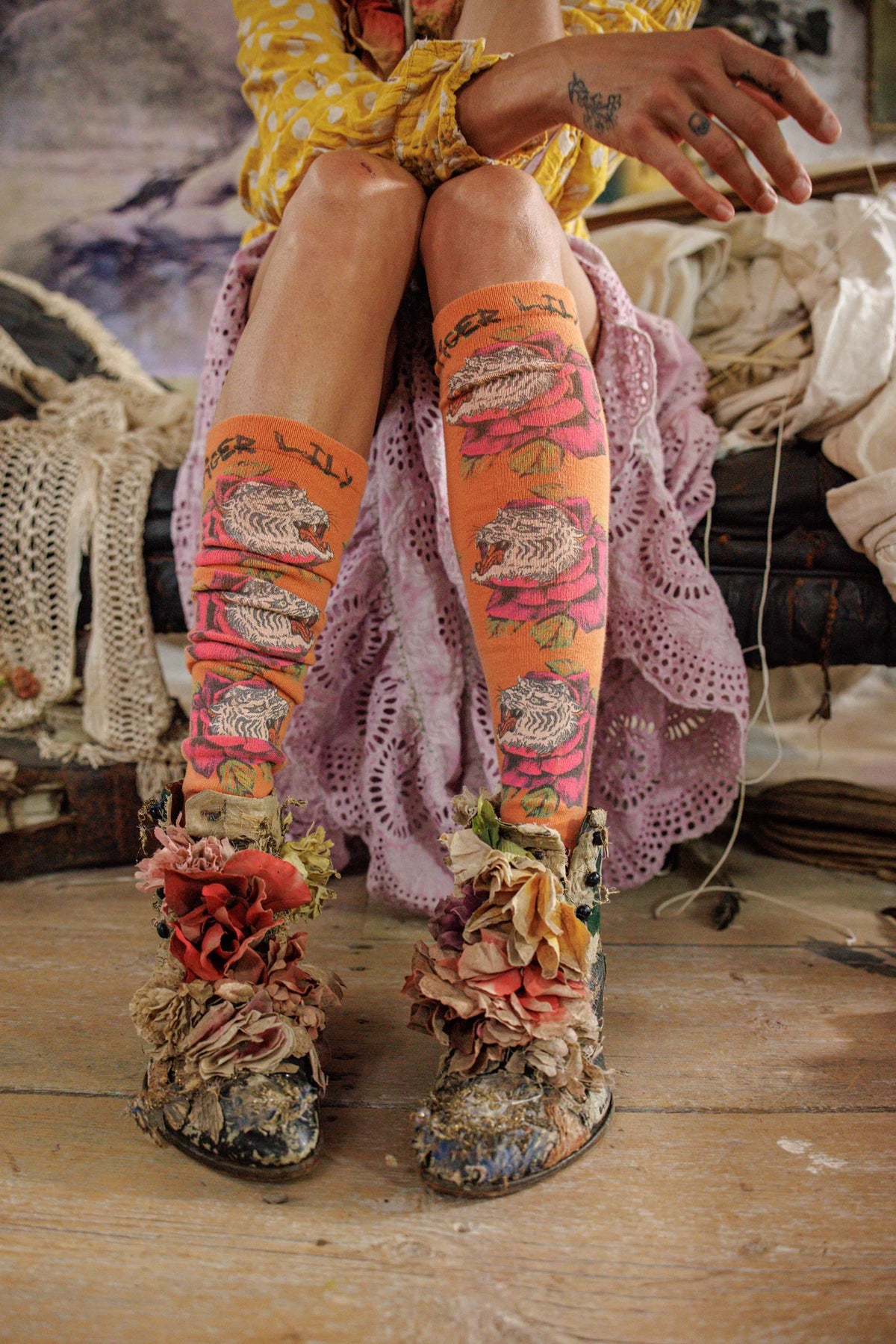 Tigerlily OTK Socks
