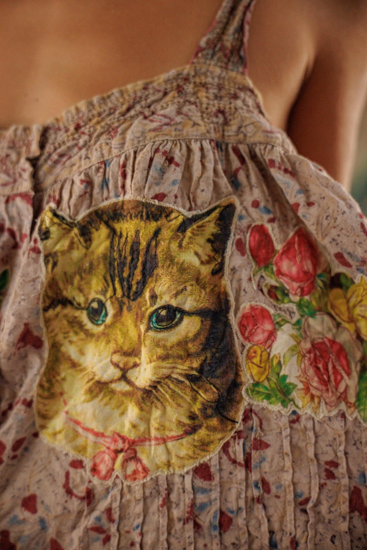 Appliqué Cat Amor Tank