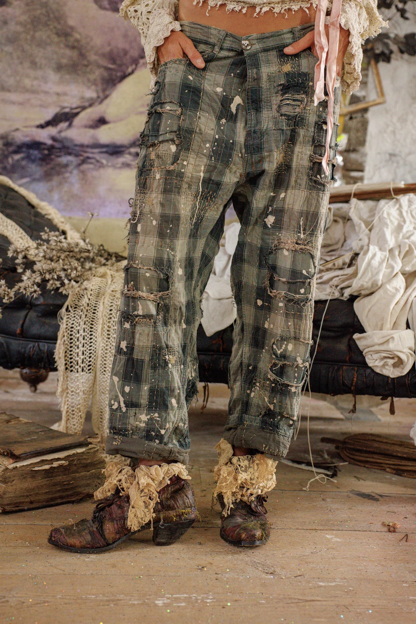 Patchwork Miner Pants